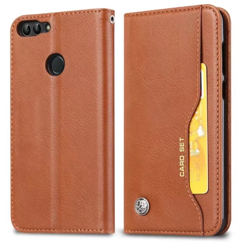 

Luxury High Quality Wallet With Card Slot Flip Cover Leather Case For Huawei P Smart (Huawei Enjoy 7S) Anti-knock Protect Cases