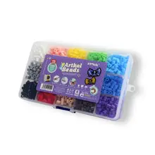 Бисер artkal 15 разные цвета коробка набор «сделай сам» для Развивающие игрушки для детского сада CR15