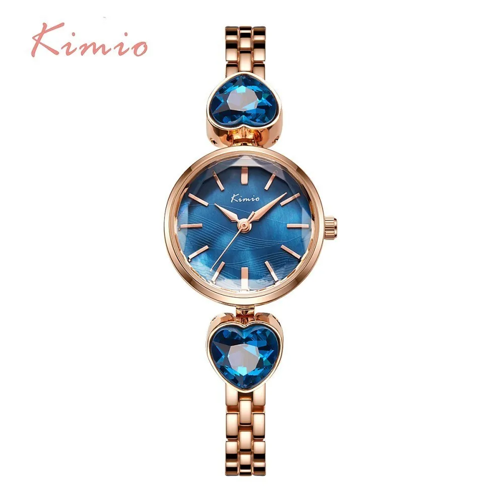 

Kimio Love Design Sea Wave Women Watch With Crystal Ladies Bracelet Wrist Watch Woman Watches 2018 Brand Luxury relogio feminino