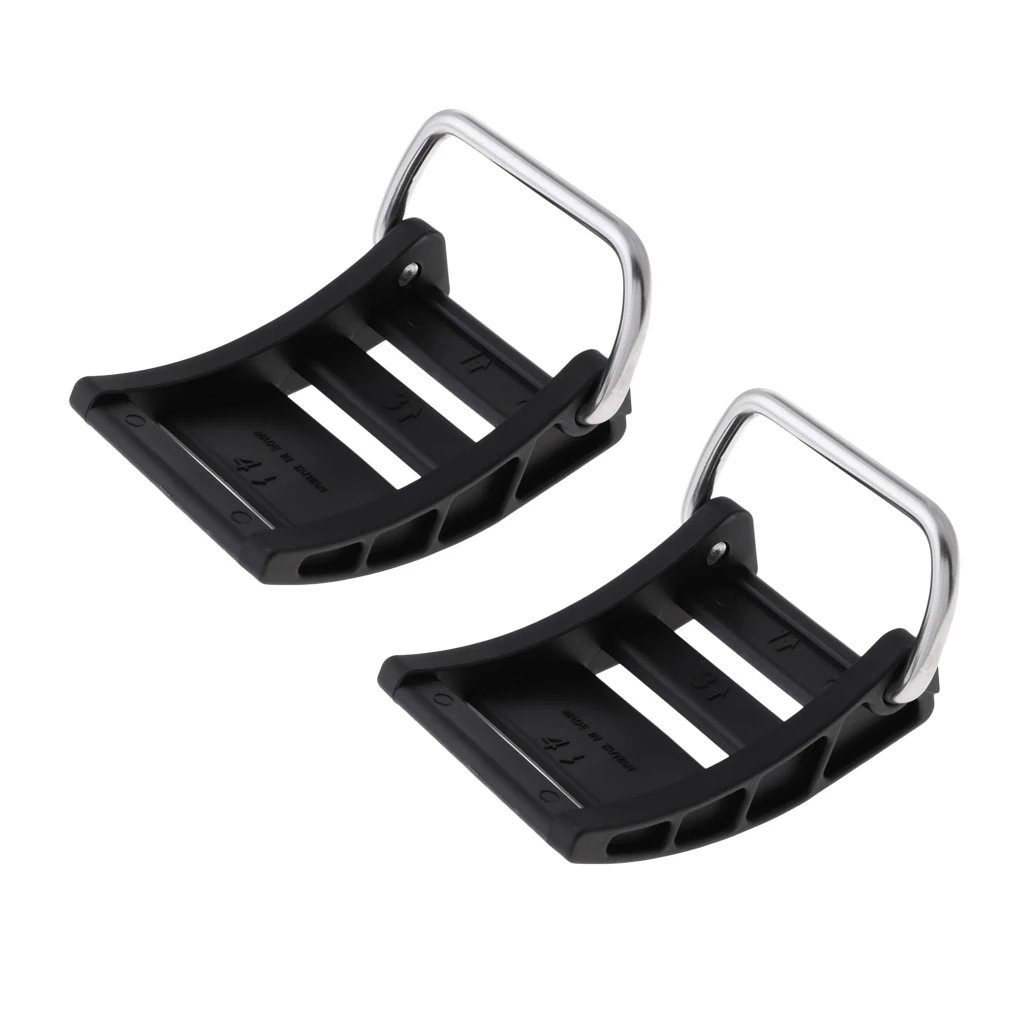 MagiDeal Set 2 Nylon Scuba Diving Dive BCD Tank Cylinder 2 inch Strap Cam Buckle Replacement