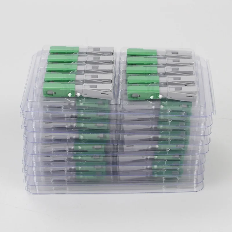 

100PCS SC APC-1803 FTTH Optical fibe quick connector SC APC FTTH Fiber Optic Fast Connector SC APC Fiber Assembly connector