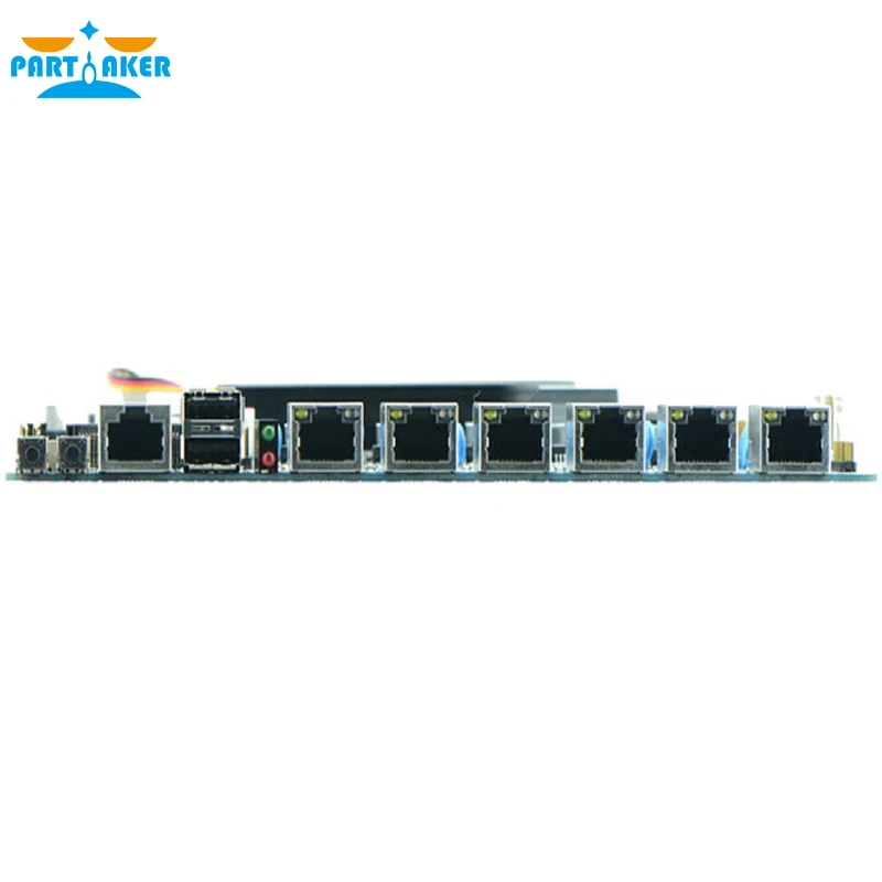 Firewall industrial embedded motherboard ITX-D52SL supports Intel D525/1.8GHz Dual core processor with 6*USB/2*COM/1*VGA/6 LAN