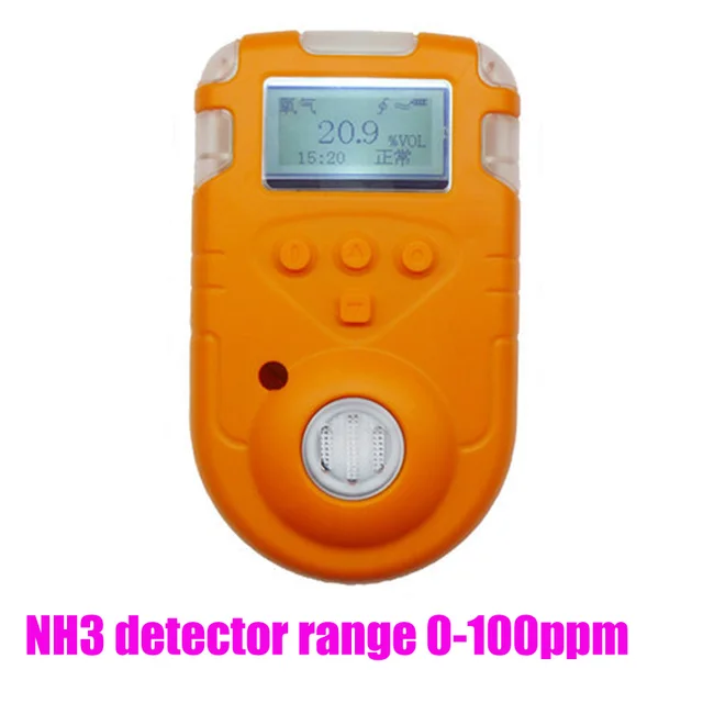 Portable Ammonia Gas detector range 0 100ppm High precision and high