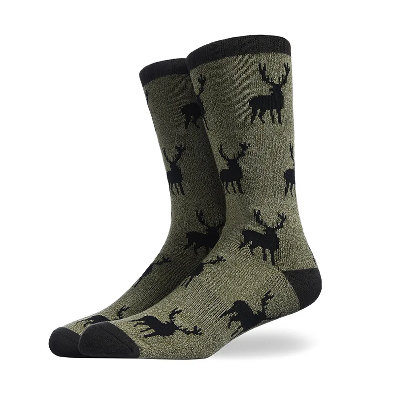 Веселые цветные мужские носки из чесаного хлопка, забавные носки в виде животных, мужские носки в стиле Харадзюку, рождественский подарок - Цвет: 9
