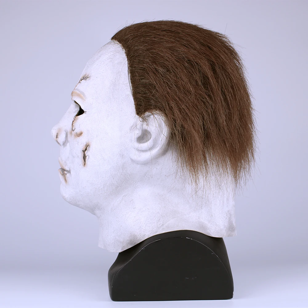 Scary MichaelMyers Mask Horror Movie Halloween Cosplay Adult Latex Party Mask (5) - 
