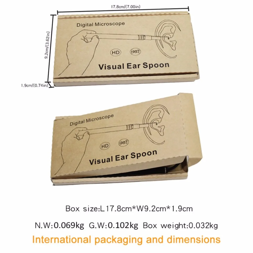 USB инструмент для чистки ушей Endoscop HD визуальная ложка для ушей с мини-камерой ручка для ушей уход за ушами для очистки ушей эндоскоп