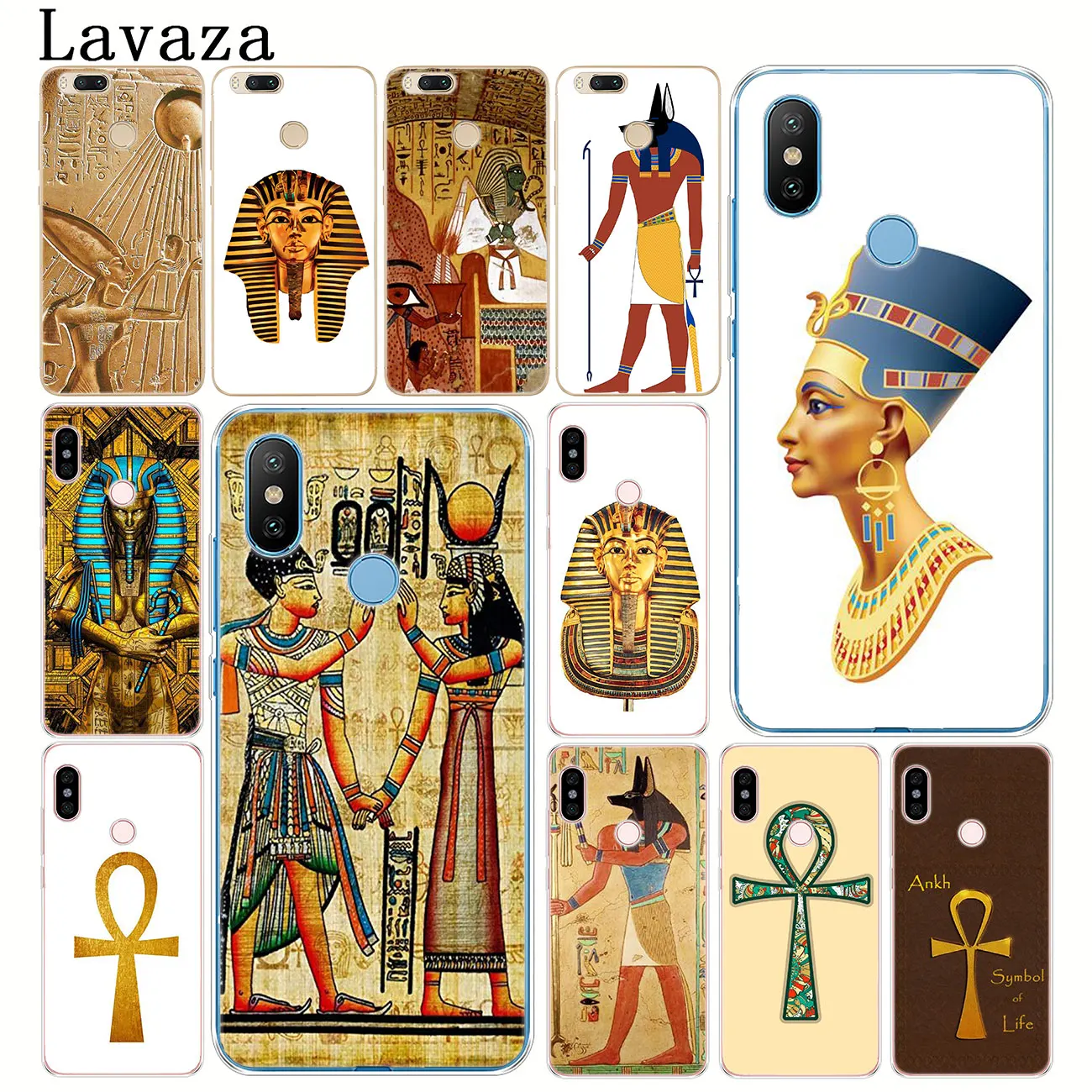 

Lavaza Egypt Nefertiti Anubis Ankh Pharaoh Phone Case for Xiaomi MI Redmi S2 6A 4A Plus Note 7 5 4 4X 6 Pro 5A Prime Cover