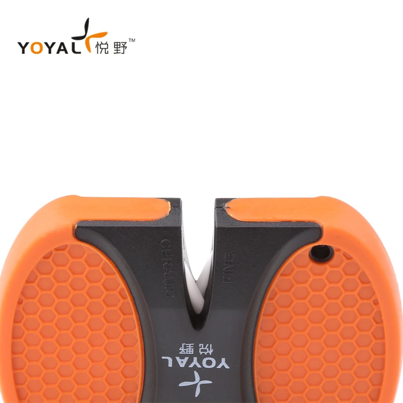  YOYAL Professional Outdoor Mini Knife Sharpener Ceramic and Carbide Knife Sharpening afiador diaman