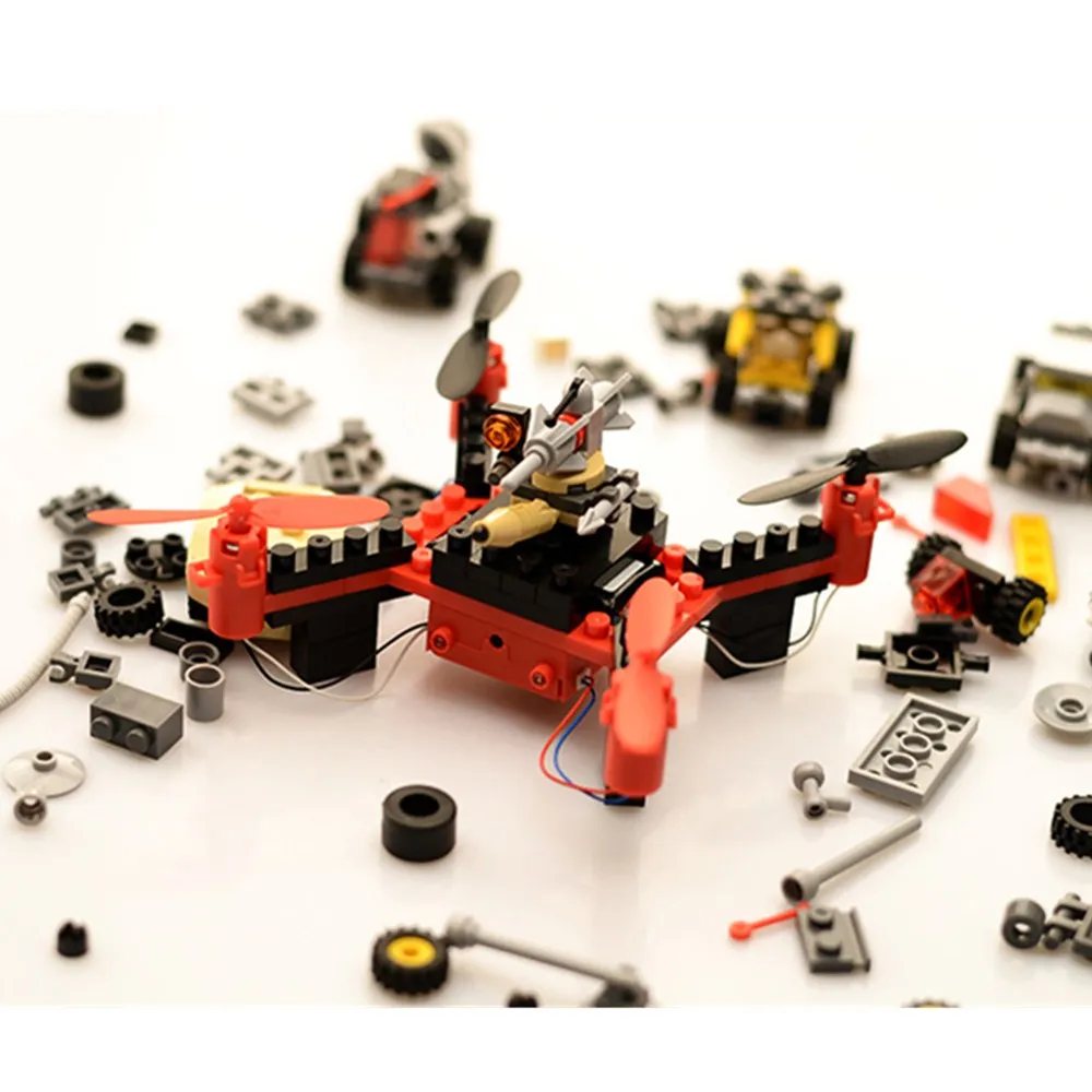 Flytec T11 DIY Building Block RC Quadcopter 3D Flip Headless Mode Mini Bricks Pocket Drone for