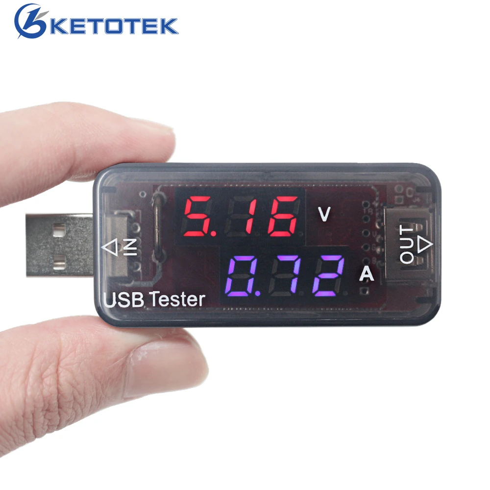 DC 3.5 9V 0 3A Mini Current Voltag USB Charger Tester Phone Charging