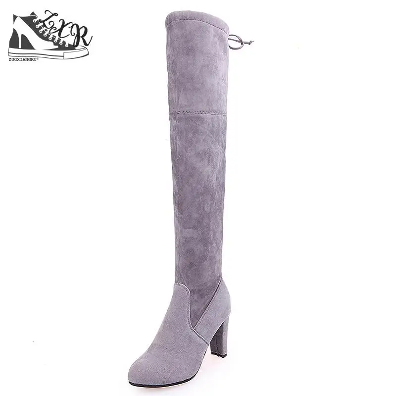 

New Women Shoes Winter Boots Women Over The Knee Boots High Heels Plush Keep Warm High Embroidered Flowers Ladies Boots
