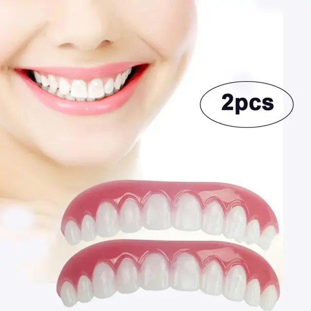1/2PC Dental Veneers Comfort Fit Teeth Top Cosmetic Veneer One Size