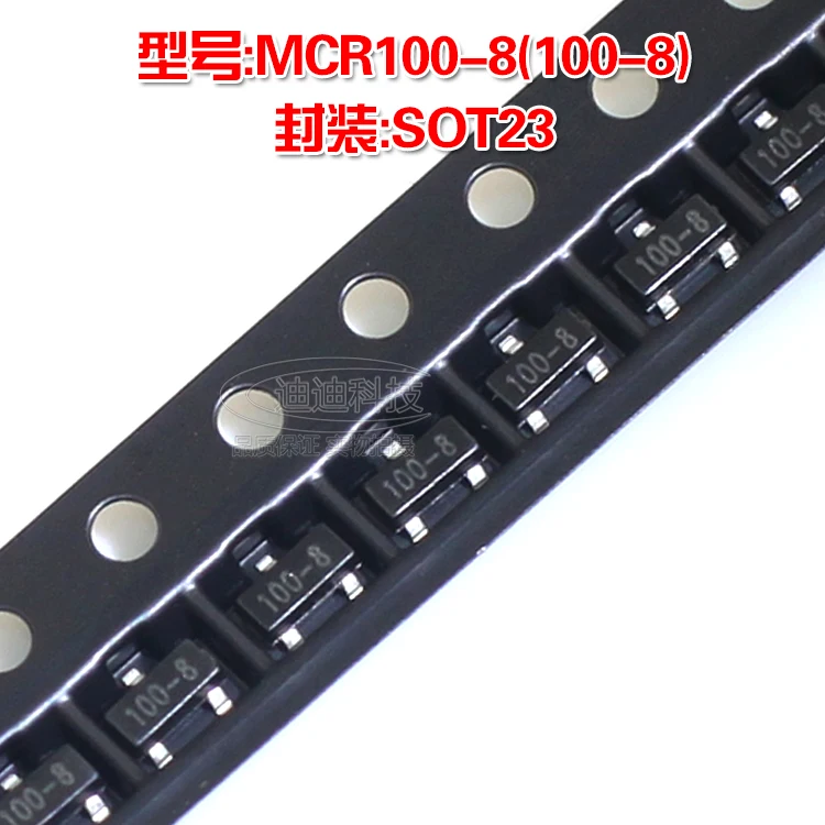 Nieuwe MCR100 8 Sot 23 Zeefdruk 100 8 Triac Silicon Buis 100 8 SOT23 ...