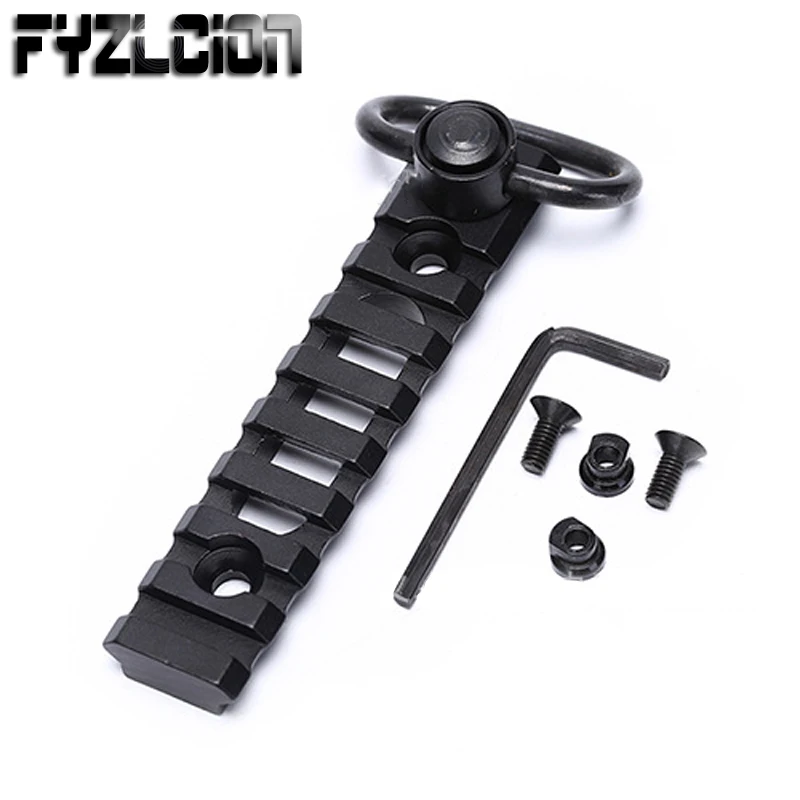

Hunting Accessories Picatinny Rail AR15 keymod Aluminum Bracket 8 Slot Mount Base With QD Sling Swivel Adapter