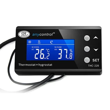 

KT4000 Digital Thermostat Aquarium Timing Socket Pet Humidity Temperature Controller Waterproof 2 Stage Heating Cooling Mode