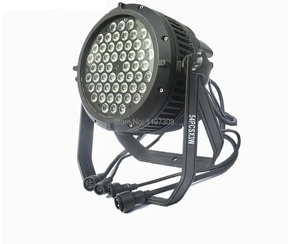 3W 54 RGBW LED Waterproof PAR light LED DJ Disco Show Stage Spot Light