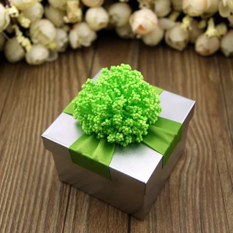 

square wedding tin candy box with lavender , 20 pcs/lot , MM1C-1