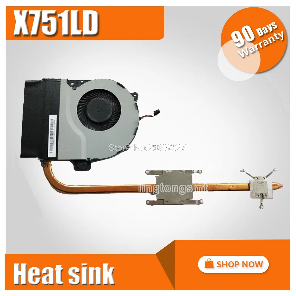 Радиатор охлаждения для ноутбука For Asus X751MA X751MD K751M A751M X751M K751L X751L X751LK|heatsink cooler|heat
