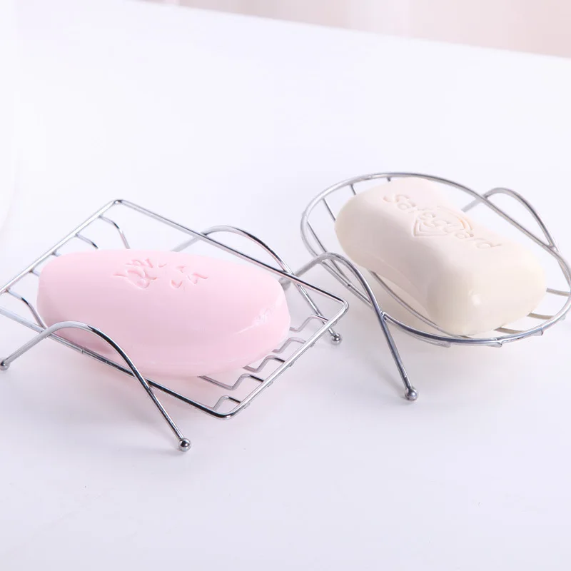 

Stainless Steel Soap Rack Draining Sponge Soap Storage Holder Organizer Shelf Bathroom Home Goods Soap Organizer Container