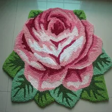 1 розовый ковер, напольный коврик ручной работы, противоскользящий современный ковер, ковры для кухни, ковры в форме розы