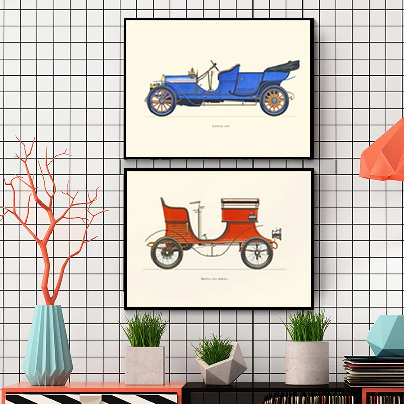 vintage car prints nursery