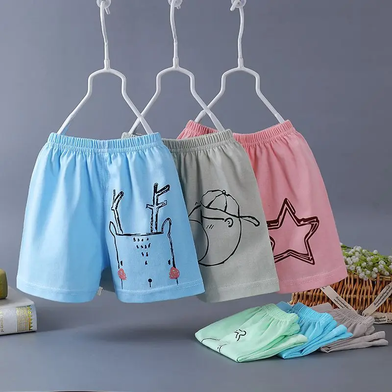 

3 Pieces Baby Boys Girls Capris Print Cute Lovely Pattern Summer Knee Length Pants Infant Toddler Kids Children's Clothing
