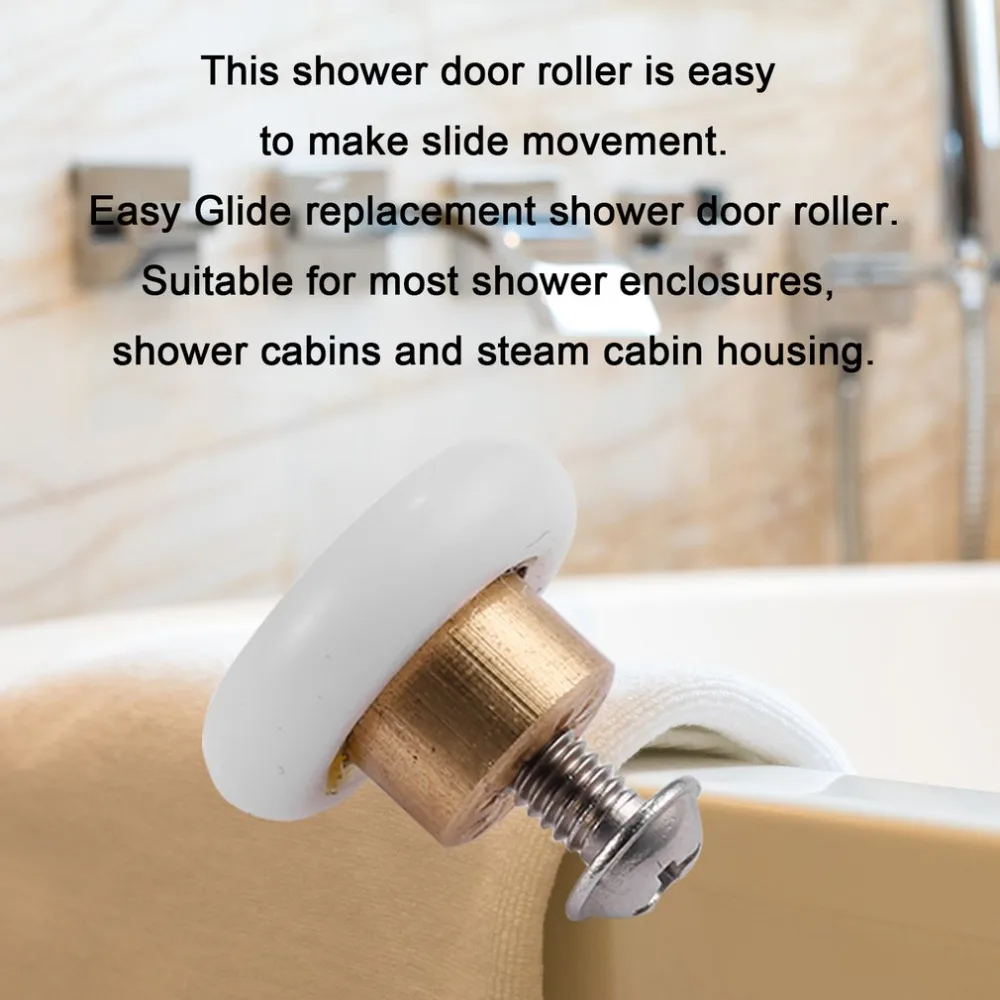 1pcs Pack Shower Door Rollers Runners Wheels 19mm Wheel Diameter