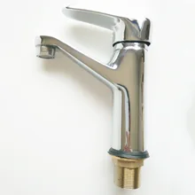 Вы ли Туо медный кран с одним отверстием для раковины, кран для горячей и холодной воды