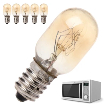 

5Pcs Microwave Oven Part Light Bulb 230V 20W High Quality Glass Lamp Screw Mount