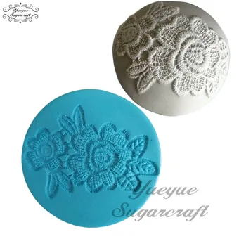 Yueyue Sugarcraft Flower Lace Cupcake Silicone mold fondant mold cake decorating tools chocolate gumpaste mold