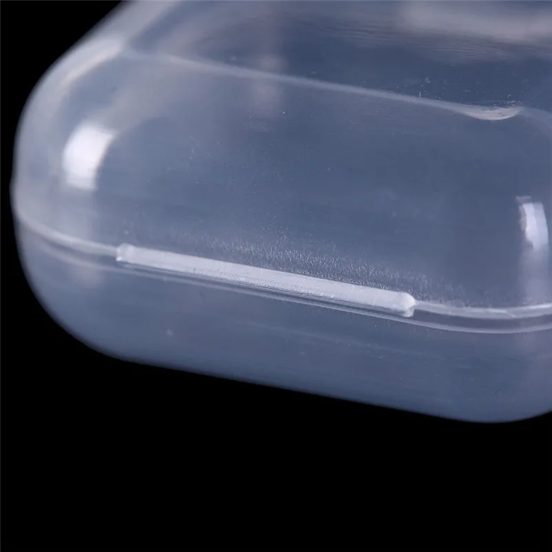 1 шт. прозрачный ящик для хранения из ПВХ Портативный беруши контейнер ремесло Органайзер небольшой квадратный Пыленепроницаемый Чехол для хранения наушников