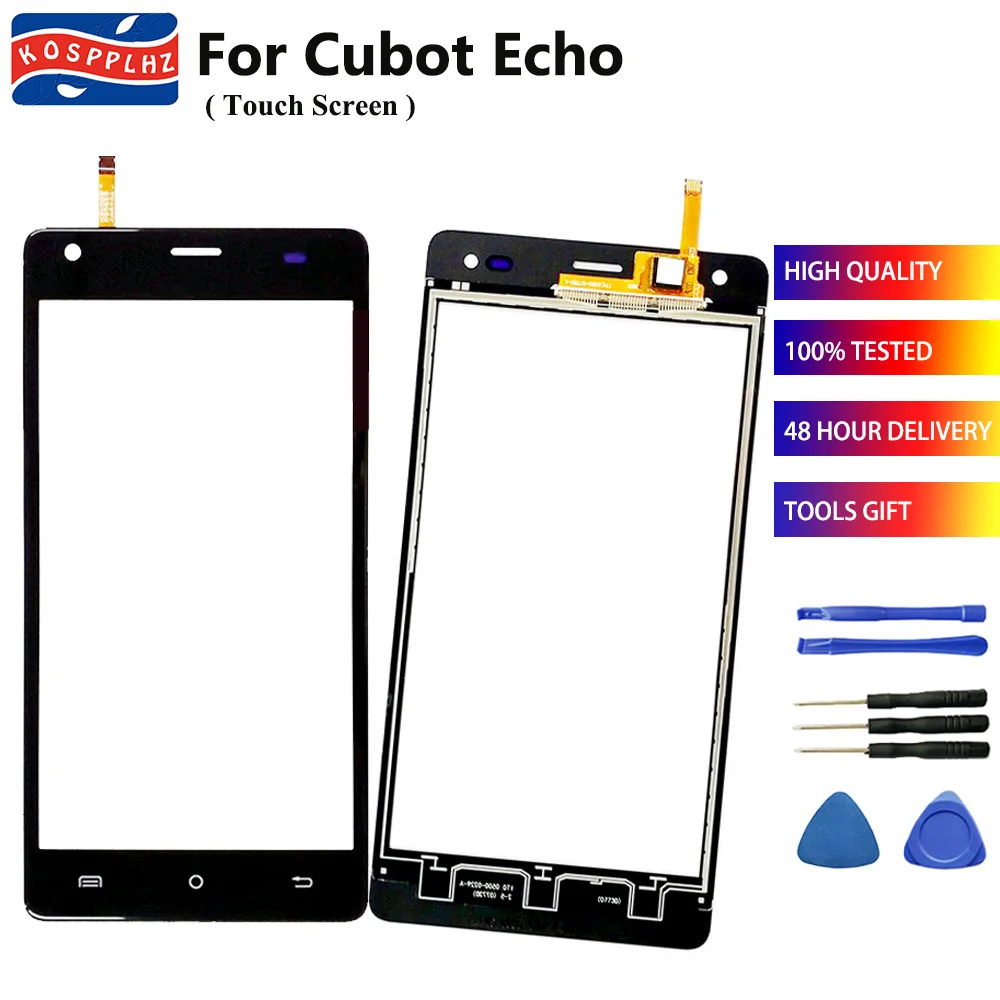 

Front Glass Panel For Cubot Echo Touch Screen Front Glass Digitizer Panel Sensor black white Replace screen with free tools