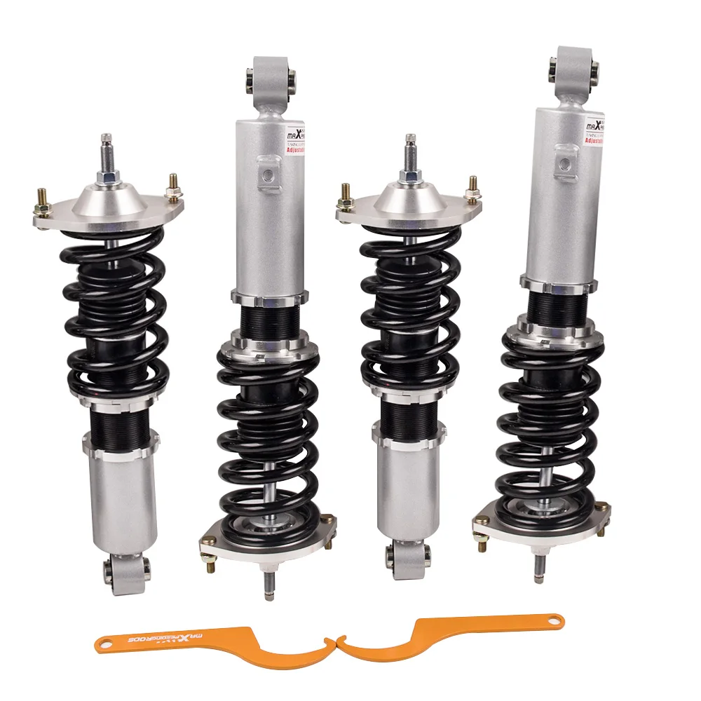 Полностью регулируемые подвески Coilover для Mazda Miata MX5 MX 5 NA NB 1989 05 серебристые
