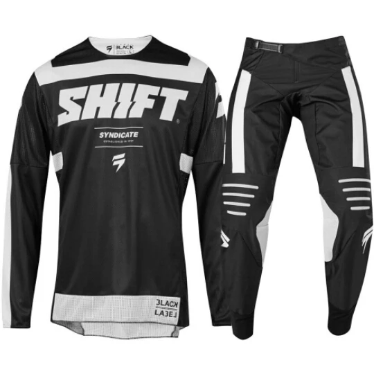 

Wholesale 2019 Black Label Shift DIRT BIKE Jersey And Pant Motocross Kits hot MX costume Moto Combo L