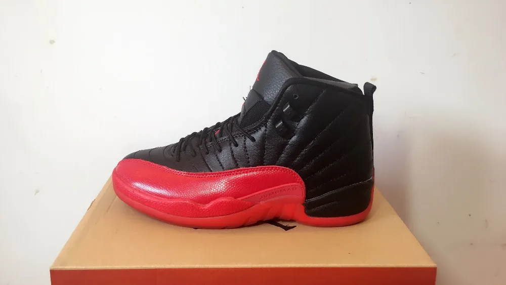 

Jordan Air Retro12 XII Basketball Shoes High-Top Sneakers Basketball Shoes Black Red JORDAN 12