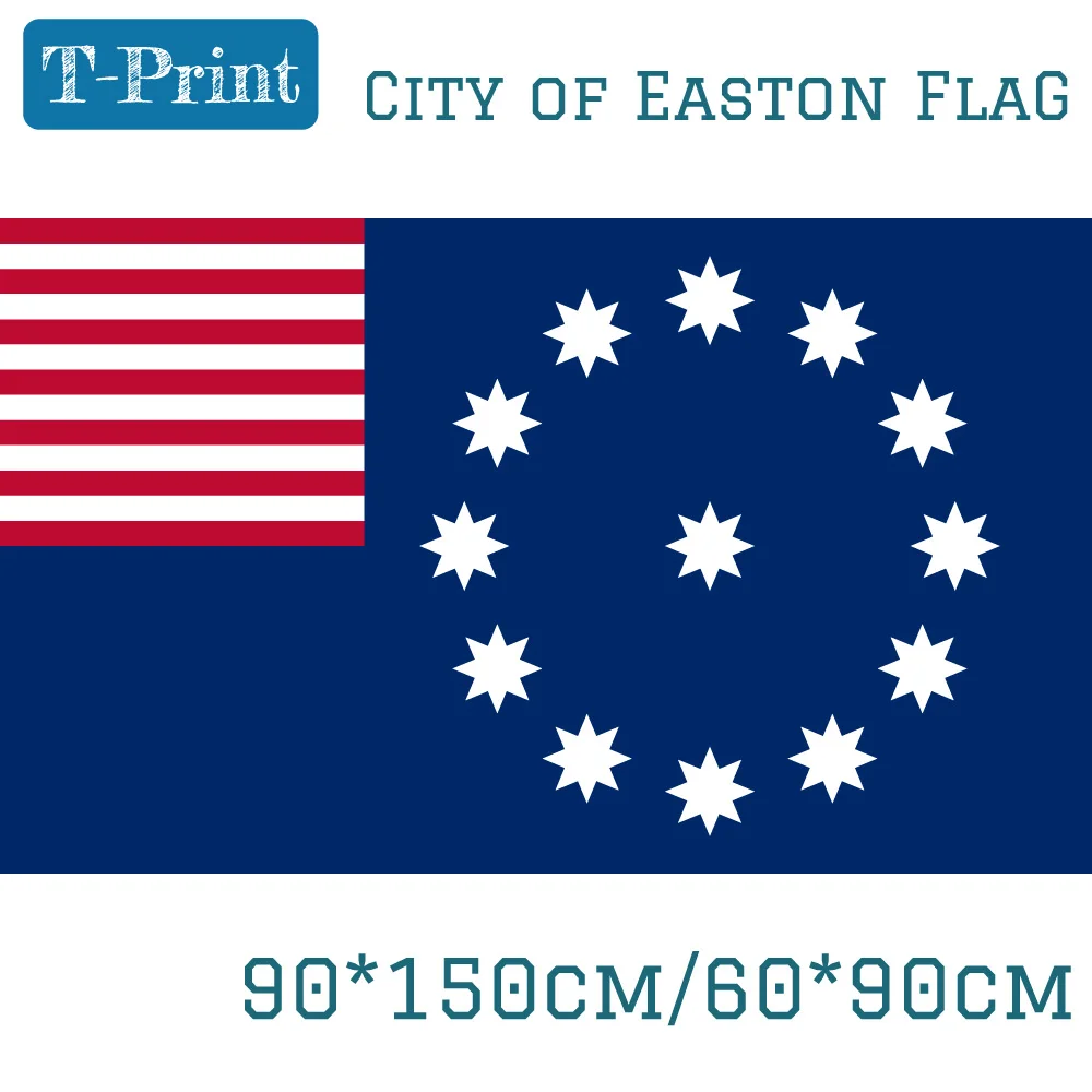 Флаг города Easton, штат Пенсильвания, США, 3x5 футов, 90*150 см, 60*90 см, флаг ярдов, для украшения дома