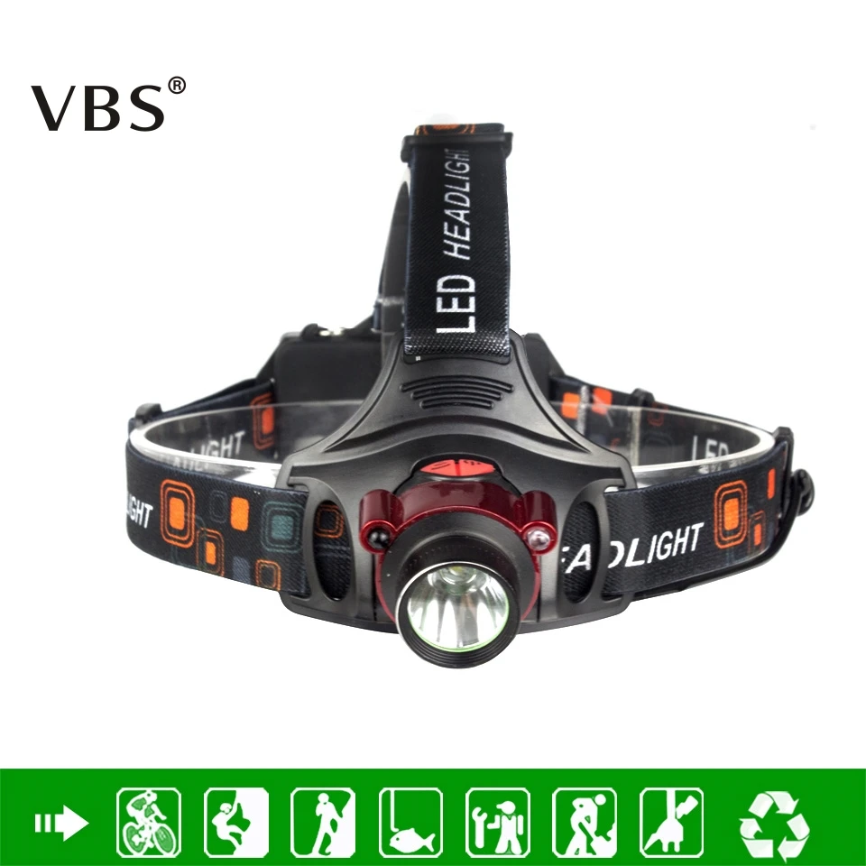 

Rechargeable LED Headlight LED Head Lamp XML T6 HeadLamp 18650 Rechargeable Fishing Hunting Headlamps Outdoor Lighting