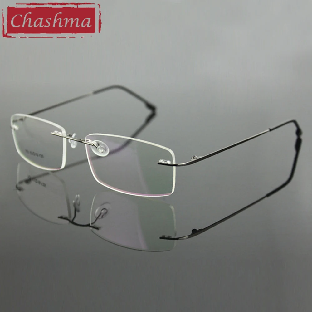Чашма rimless titanium сплава ультра легкий вес миопия очки кадр оптические для мужчин|eye