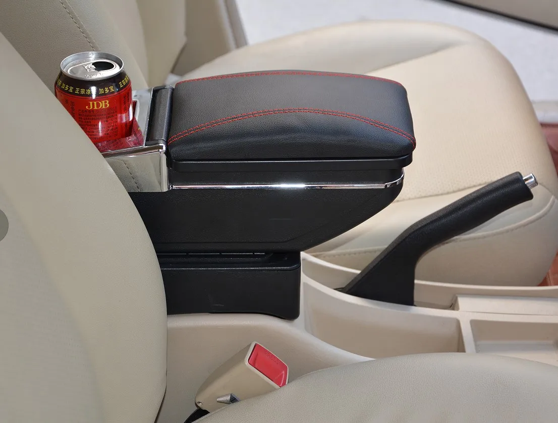Car central armrest for a variety of car modification type width