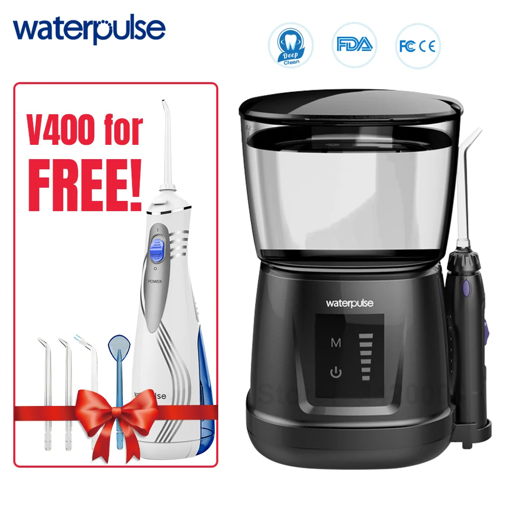 Waterpulse V700P 10Pcs Jet Tips Water Flosser 1000Ml Capacity Oral Irrigator Traveler Portable Dental huismerk kopen in de aanbieding Waterpulse V700P 10Pcs Jet Tips Water Flosser 1000Ml Capacity Oral Irrigator Traveler Portable Dental huismerk kopen in de aanbieding