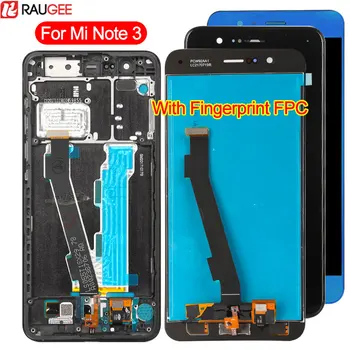

Display For Xiaomi Mi Note 3 LCD Display Touch Screen With Fingerprint FPC Digitizer Glass Panel For Mi Note 3 LCD Display 5.5''