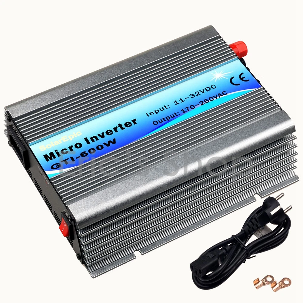 

600W/500W/400W/300W/200W MPPT Grid Tie Inverter DC18V to AC110V or 220V Pure Sine Wave Inverter Use For 18V Solar Panel 50Hz60Hz
