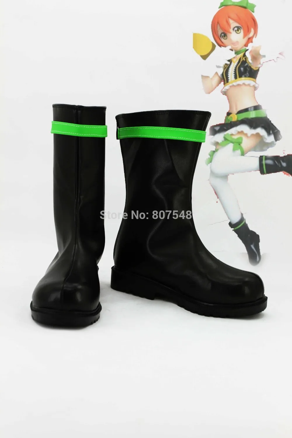 

Hot Sale LOVELIVE Cosplay Women Party Boots Girls Shoes Custom Mid Calf Boots