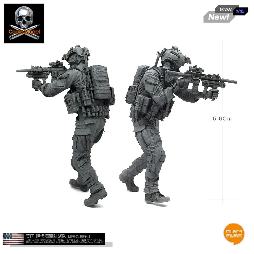 Модель из смолы 1/35 YUFAN YC101 современные элитные военные единицы США оригинальная