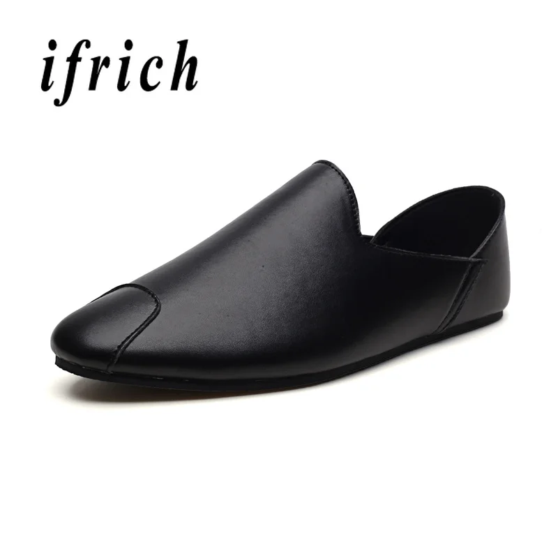 

2018 Hot Sale Casual Slip On Men Shoes Pu Leather Fashion Sneakers Mens Red White Flats Boat Shoes Men Driving Shoes Cheap