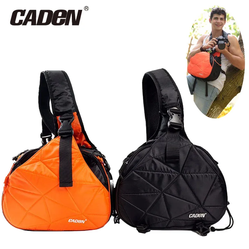 

Caden K2 Travel Bag Camera Case Nylon Triangle Shoulder Rain Cover for Pentax Canon 5D III 50D 60D Nikon D810 D5200 D7100 D90