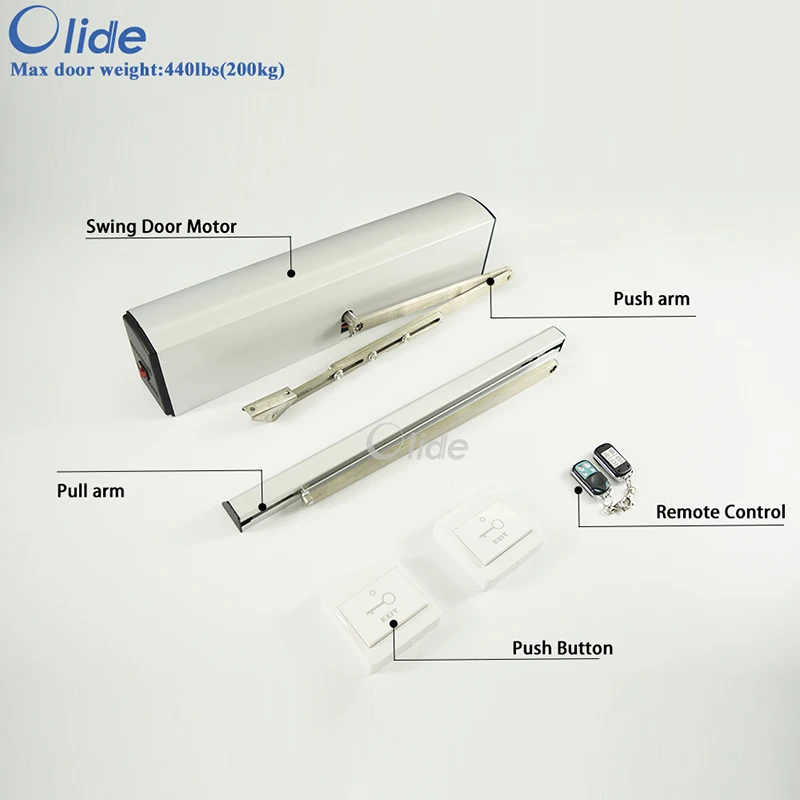 Сверхмощный Автоматический Открыватель двери распашной Открыватель двери с пультом дистанционного управления