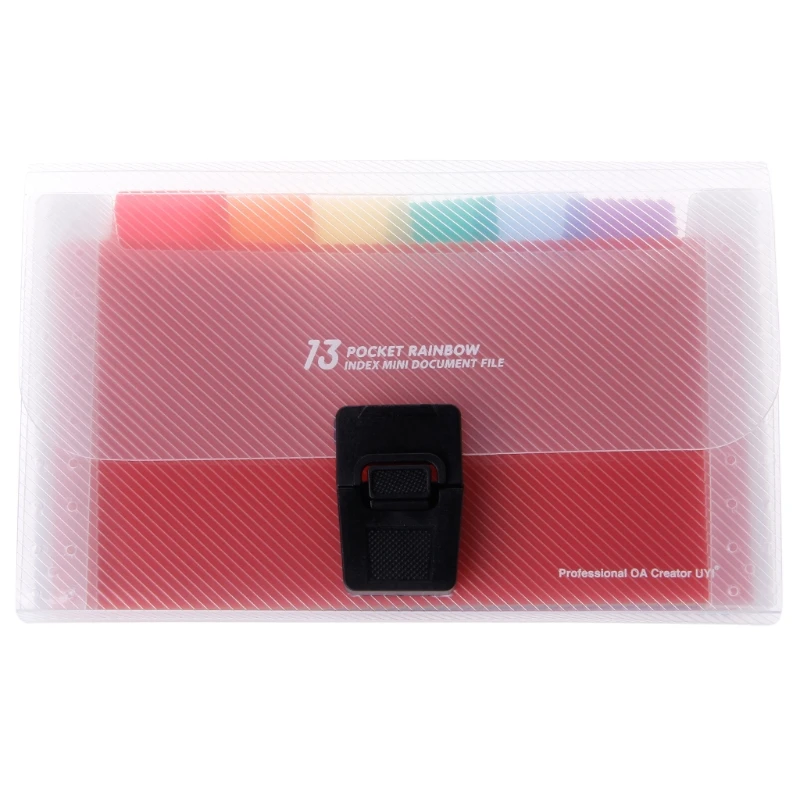 

A6 Rainbow Expanding Document Bills Folder 13 Pocket School Accordion Folder Nov-26A