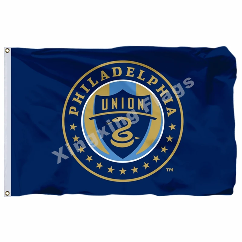 Philadelphia Union Flag 3ft X 5ft Polyester MLS Philadelphia Union