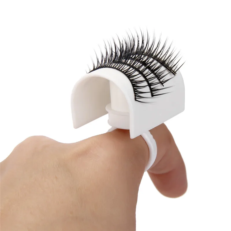 

100pcs Tattoo Adhesive Pigment Holders Ring Disposable Eyelash Extension Glue Device U Shape Ring Strip Eyelash Holder Set